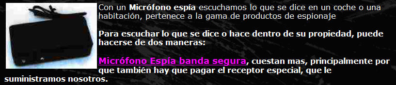 Micr�fonos Esp�a Los Micr�fonos para Espionaje