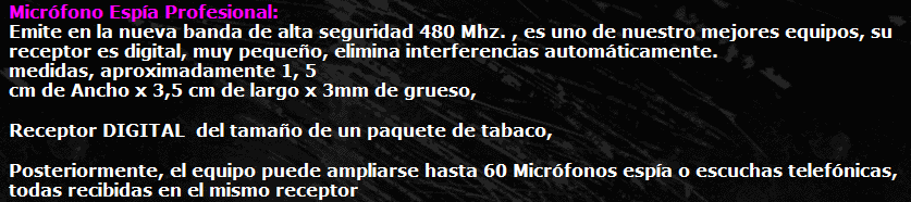 El uso de Micr�fonos esp�a no est� especificamente legislado